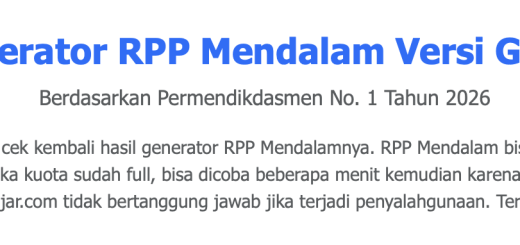 Generator RPP Otomatis